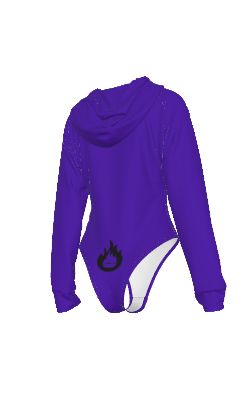 Hoodie Body Suit Purple